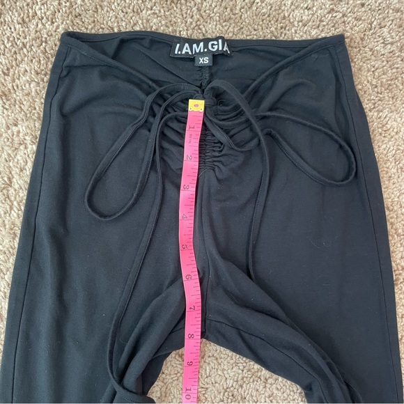I.AM.GIA Black Halo Pants Celebrity Favorite Sexy Tie Waist Flared Pant Size XS - Picture 12 of 16